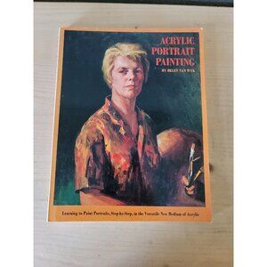 Vtg Acrylic Portrait Painting Softcover Book By Helen Van Wyk Made/Printed Japan